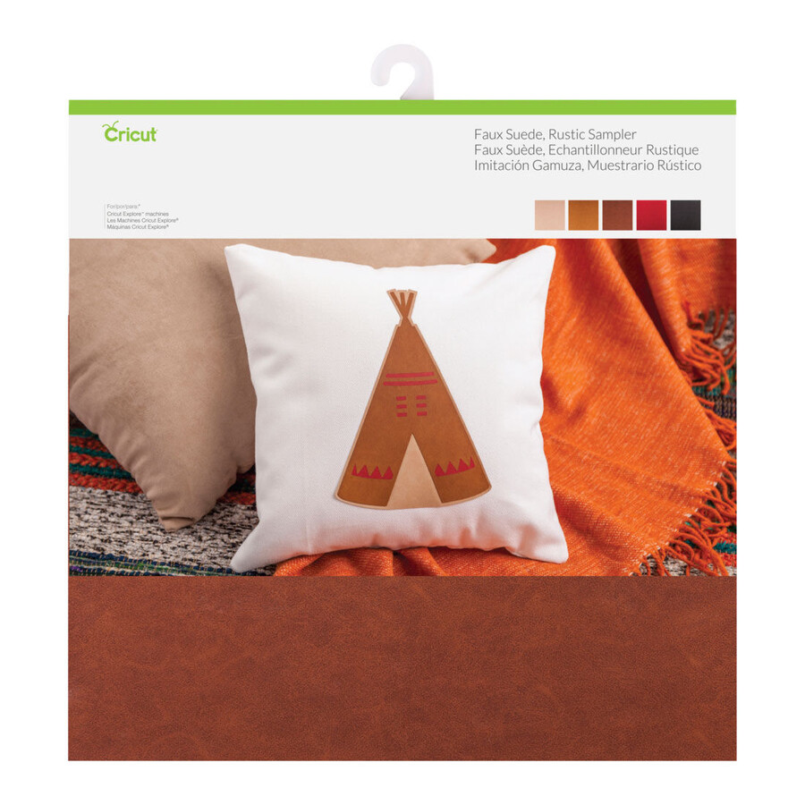 faux suede sampler rustic - 12 x 12