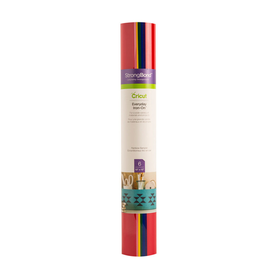 everyday iron-on sampler rainbow