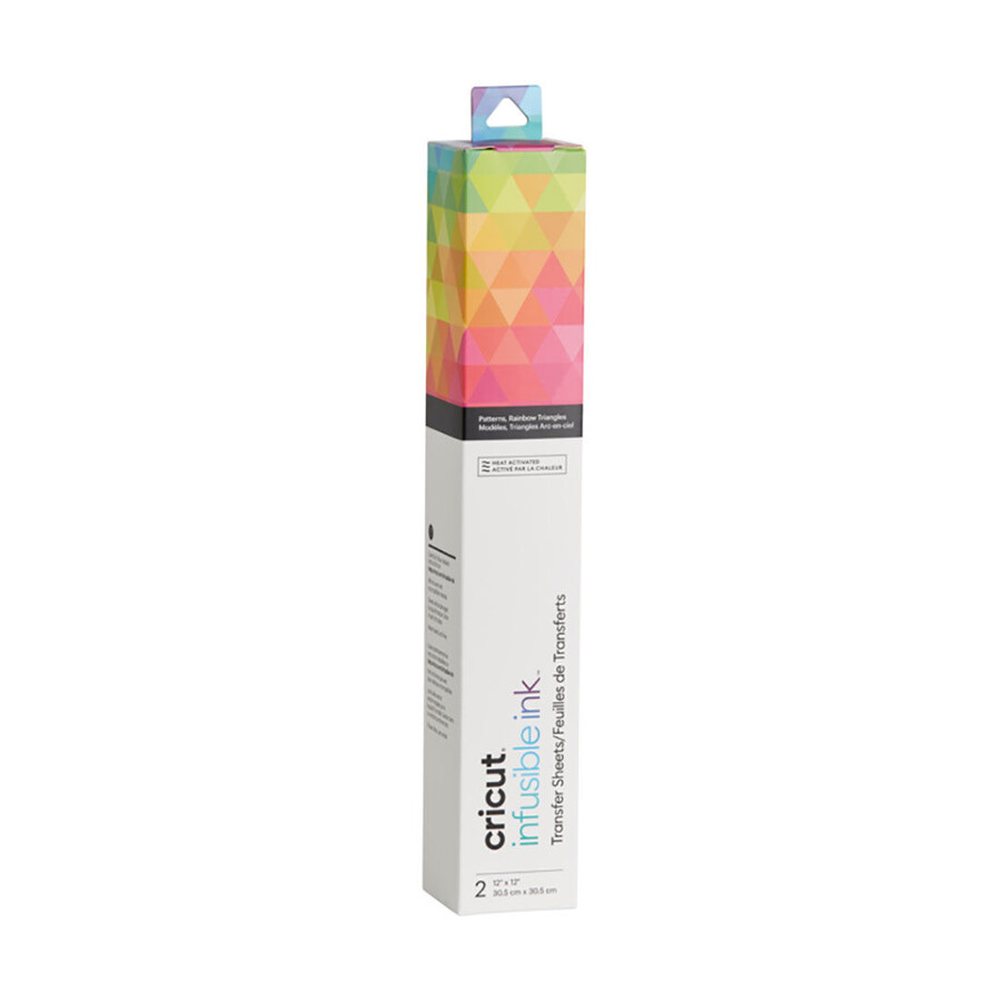 infusible ink transfer sheet patterns rainbow triangles 2 ct