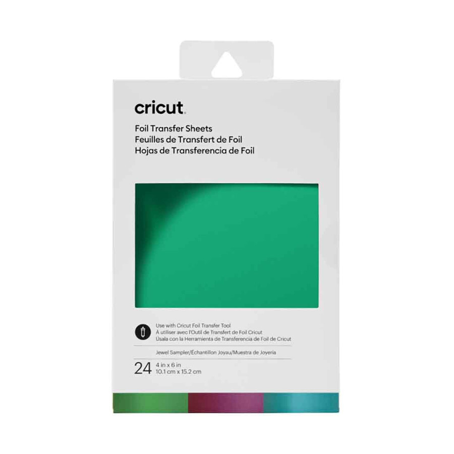 foil transfer sheets sampler jewel 24 ct