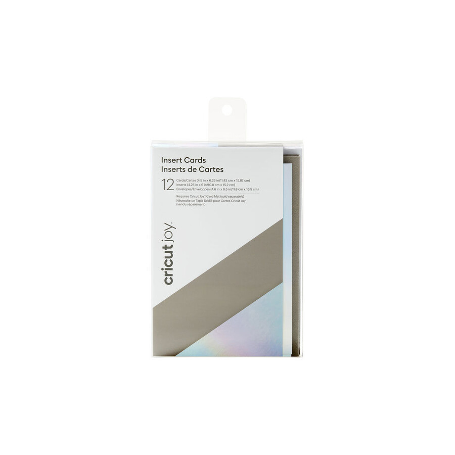 cricut joy insert cards graysilver holographic 4.5 x 6.25