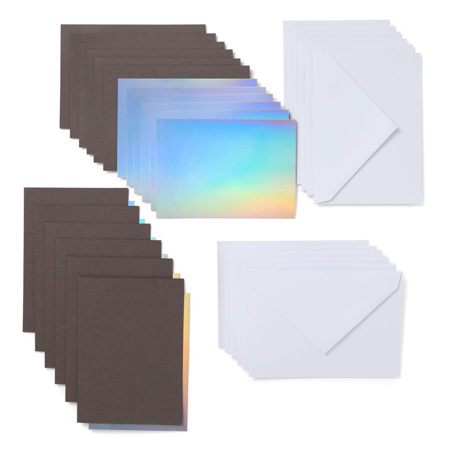 cricut joy insert cards graysilver holographic 4.5 x 6.25