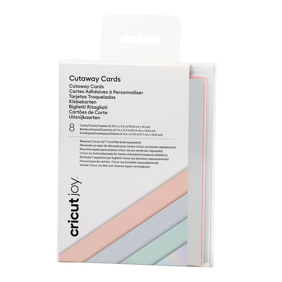 cricut joy cutaway cards pastel sampler
