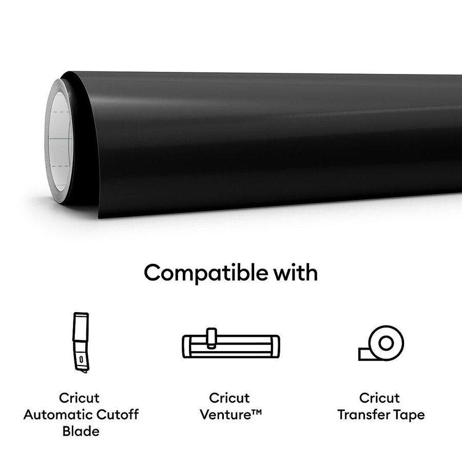 smart vinyl - permanent black 5 ft