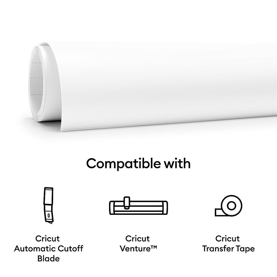 smart vinyl - removable white 5 ft