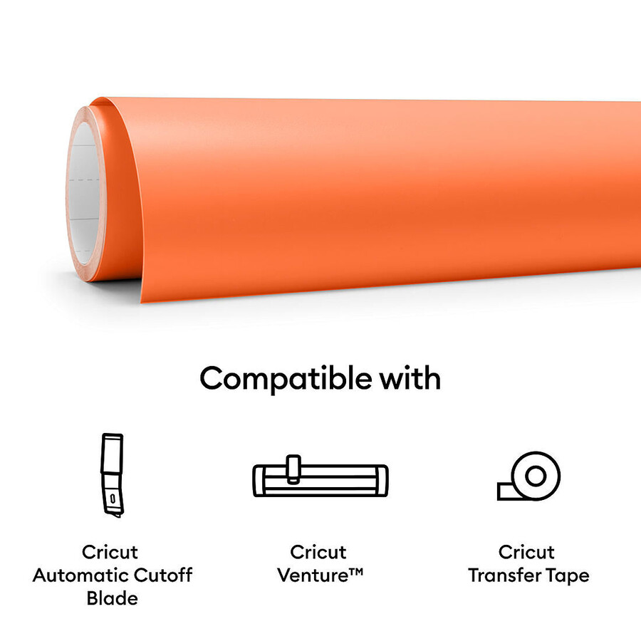 smart vinyl - removable orange 5 ft