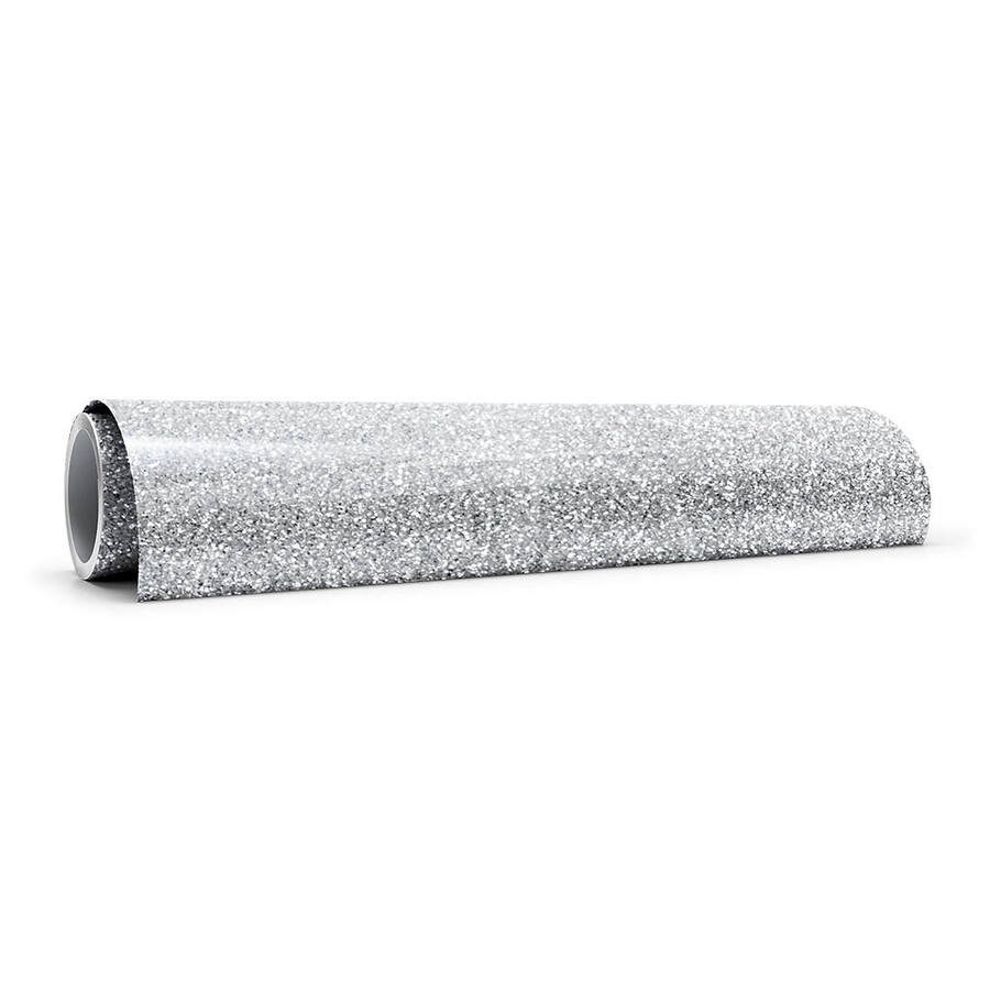 smart iron-on glitter silver 5 ft