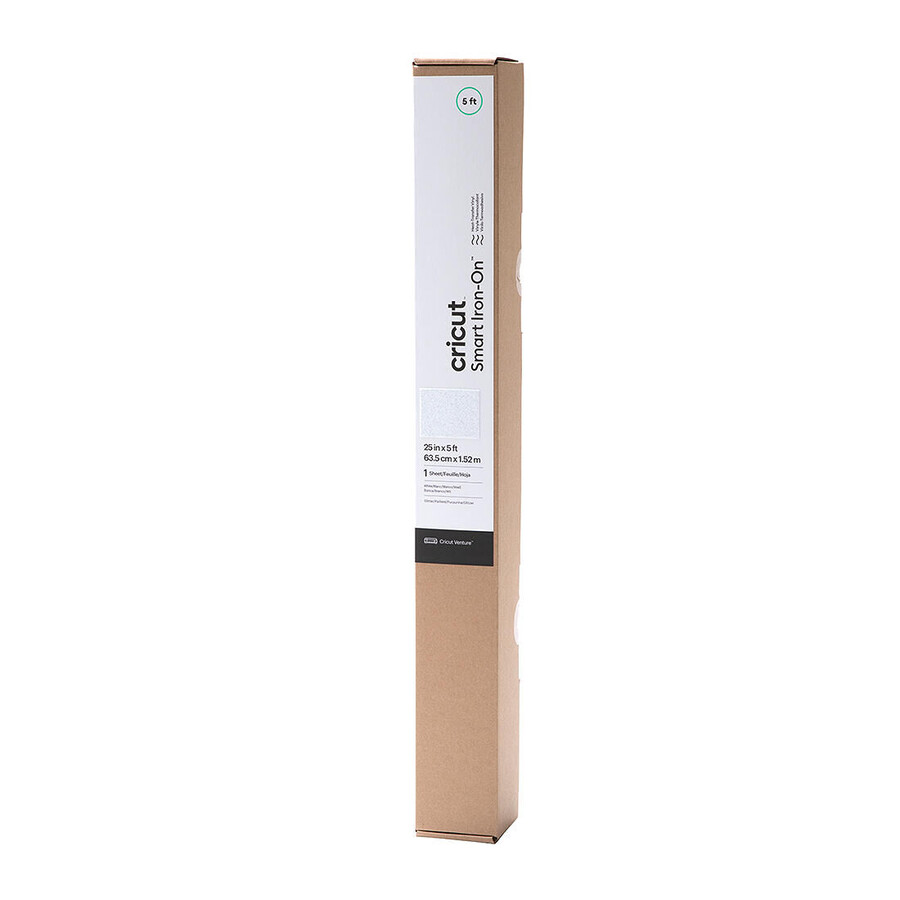 smart iron-on glitter white 5 ft
