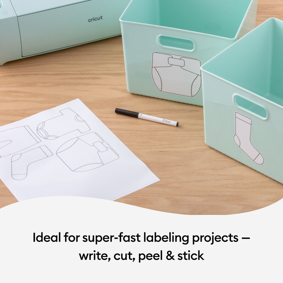 smart label writable vinyl – permanent white 3 ft