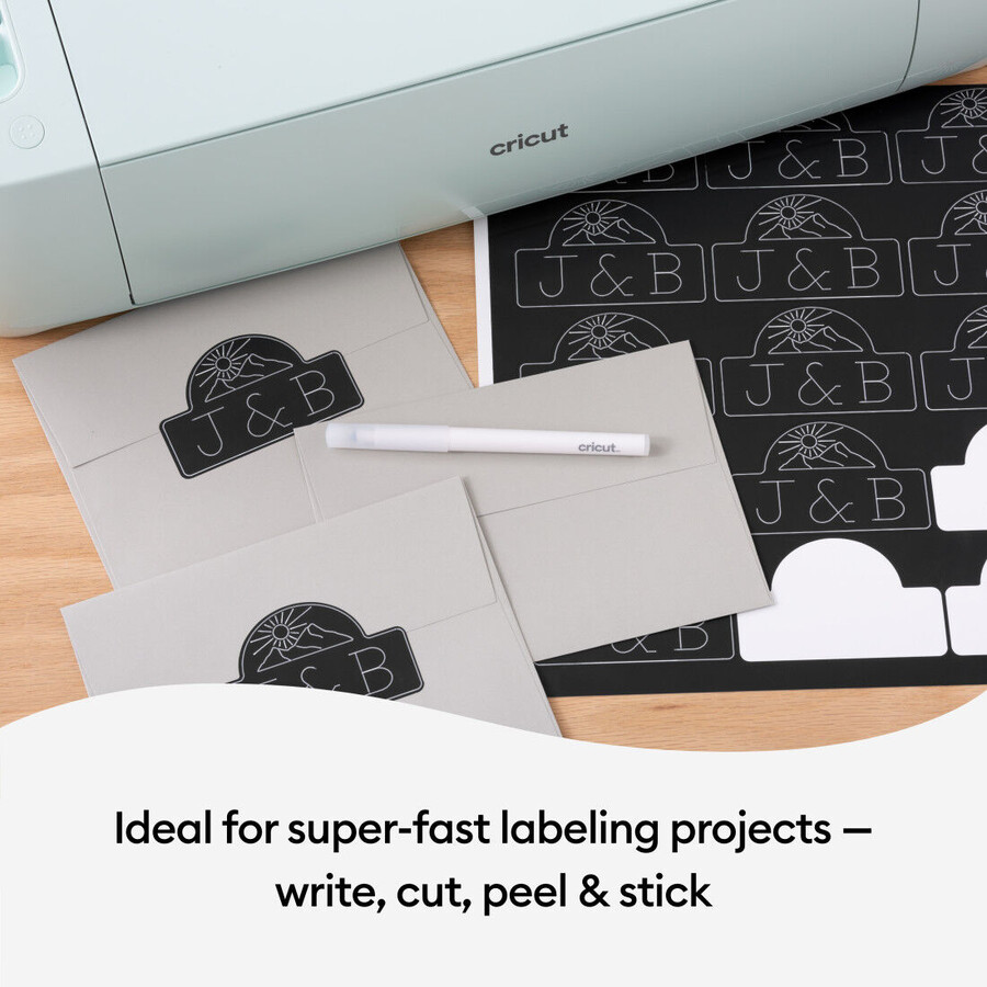 smart label writable vinyl – permanent black 3 ft