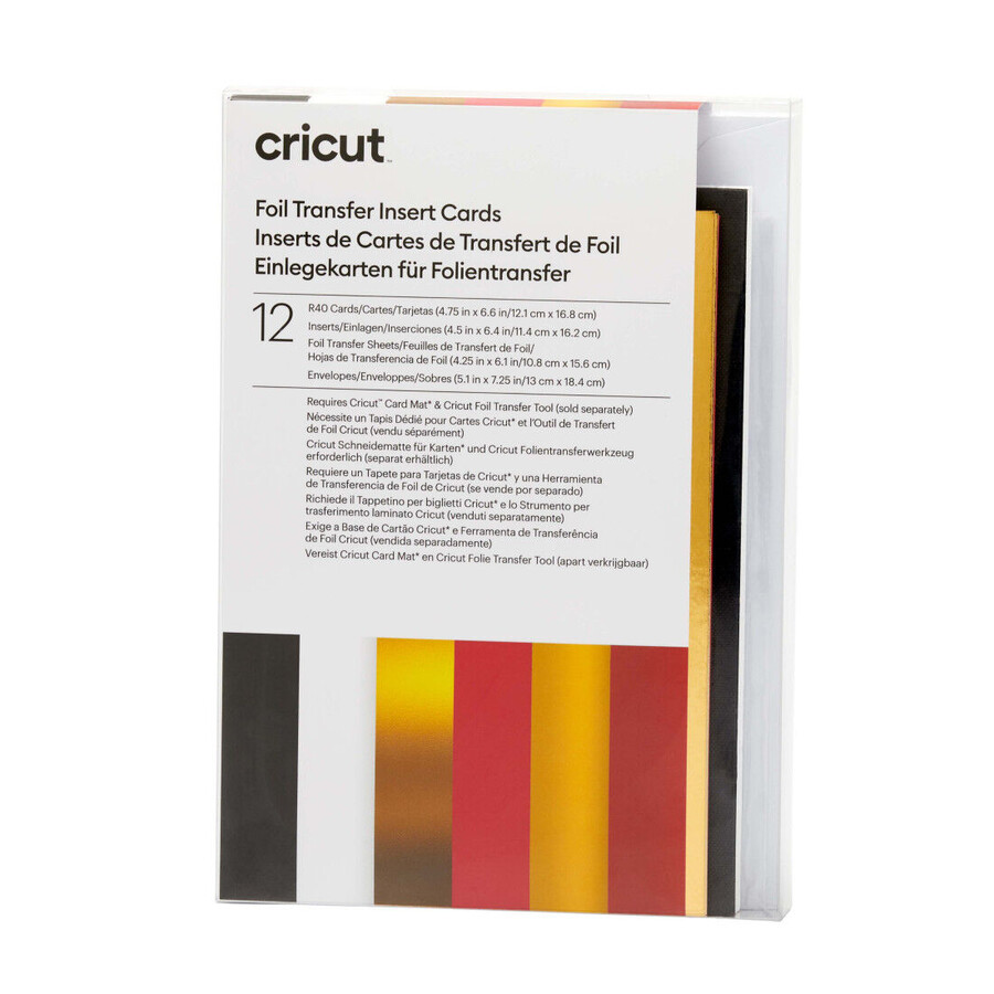 foil transfer insert cards royal flush sampler - r40 12 ct