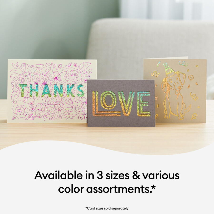 cutaway cards pastel sampler - r10 18 ct