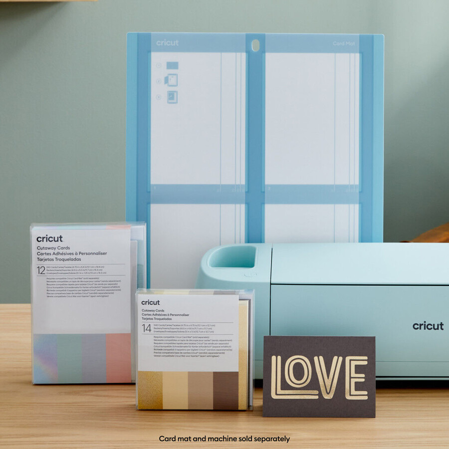 cutaway cards pastel sampler - r10 18 ct