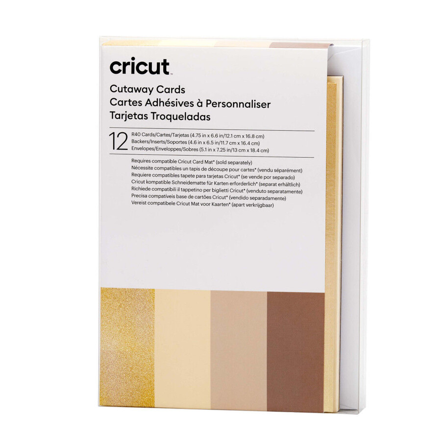 cutaway cards neutrals sampler - r40 12 ct