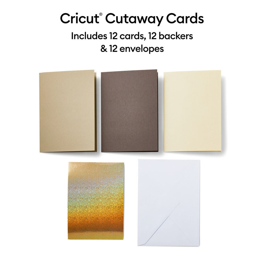 cutaway cards neutrals sampler - r40 12 ct