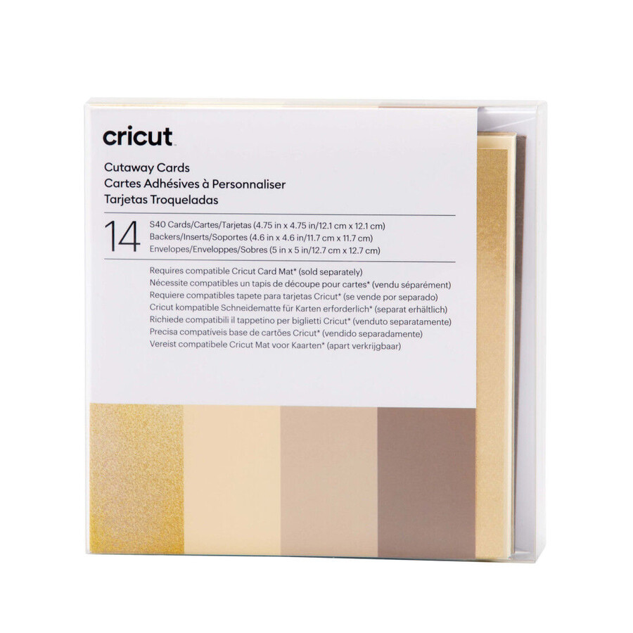 cutaway cards neutrals sampler - s40 14 ct