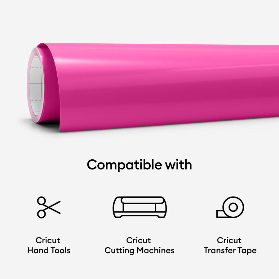 heat-activated color-changing vinyl – permanent magenta - light pink