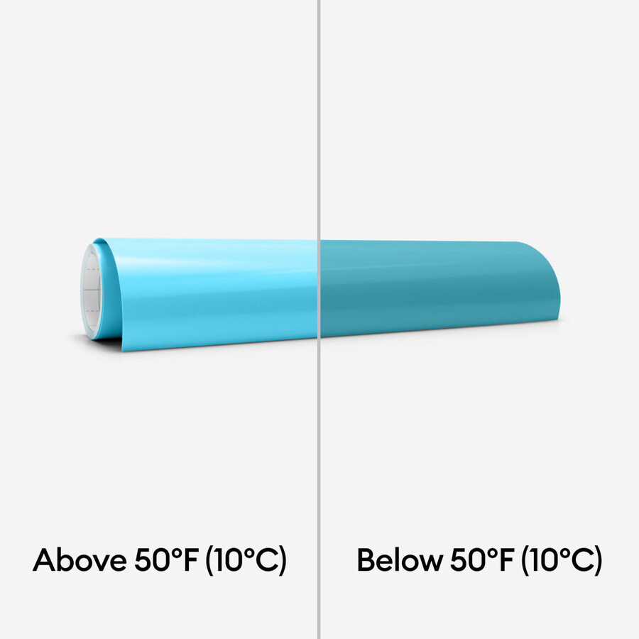 cold-activated color-changing vinyl – permanent light blue - turquoise