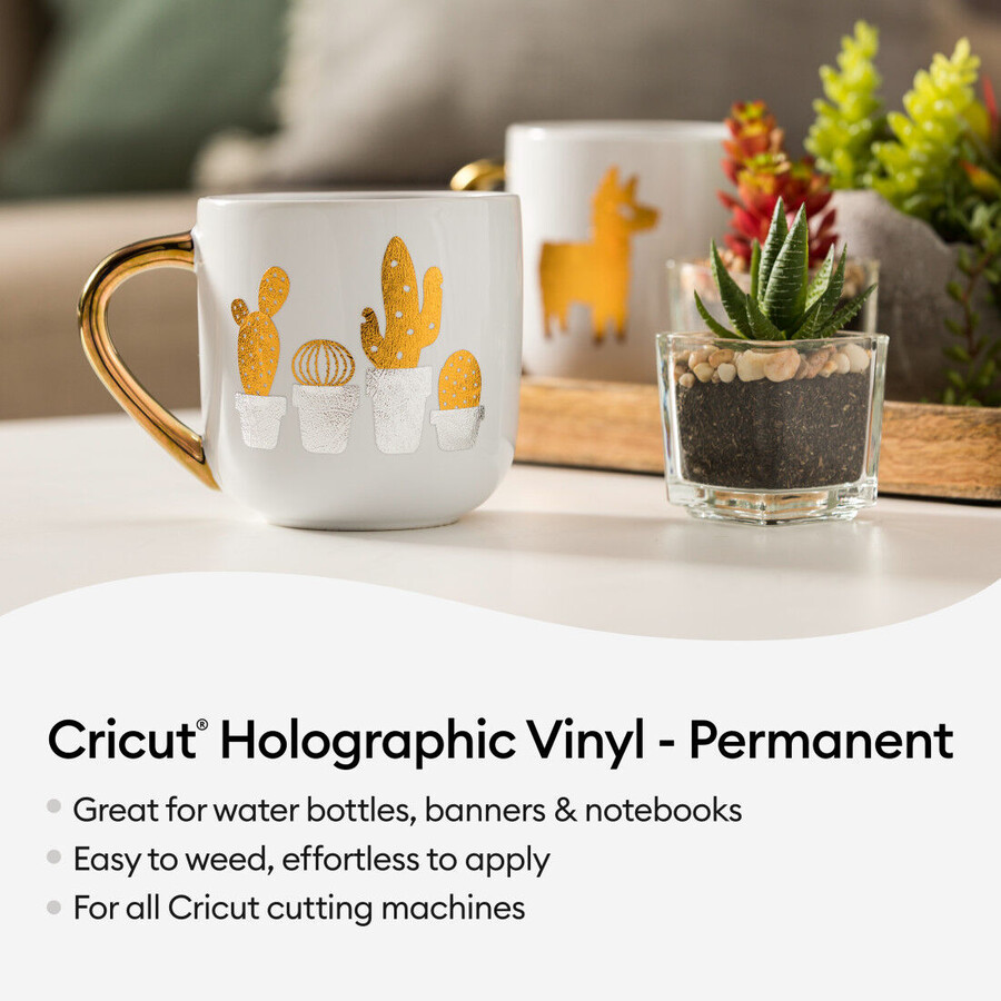 holographic vinyl blue sampler - permanent 6 ct