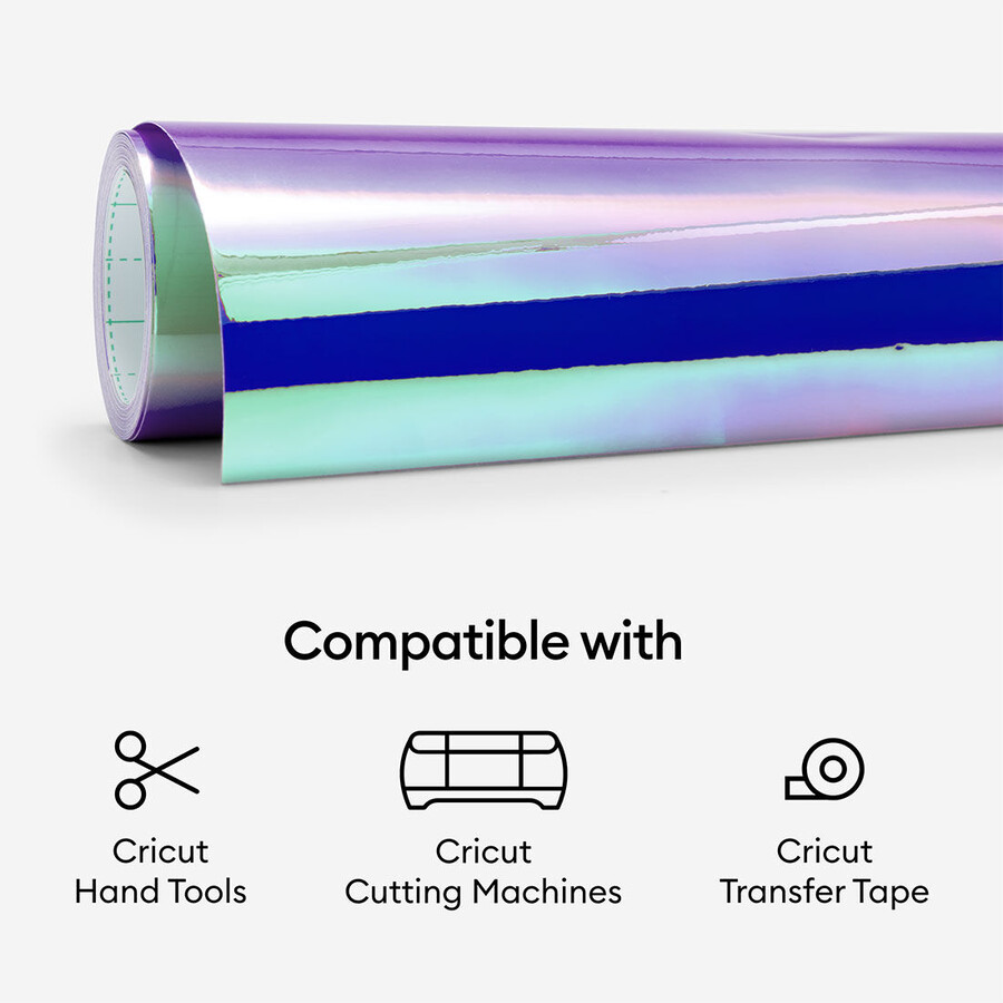 holographic vinyl – permanent 15 ft opal