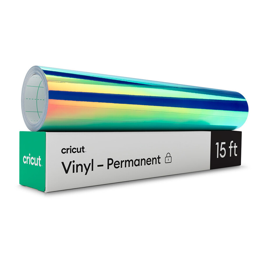 holographic vinyl – permanent 15 ft blue