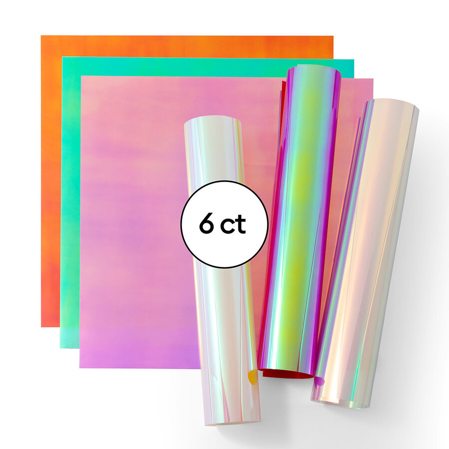 holographic iron-on sampler ultimate 6 ct