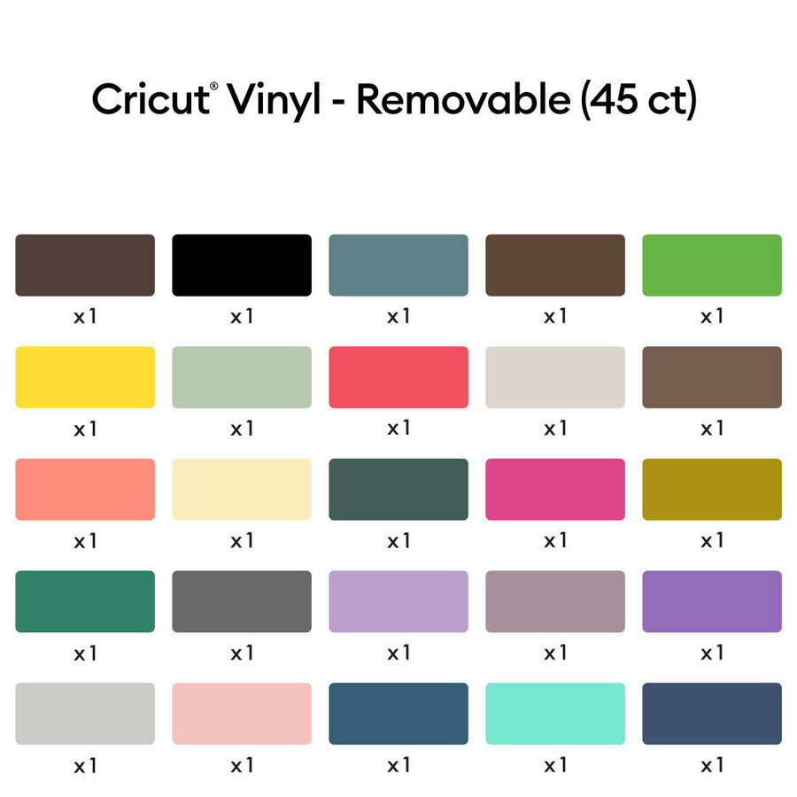 vinyl everything sampler - removable 45 ct