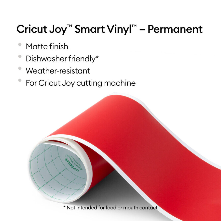 cricut joy smart vinyl – permanent red