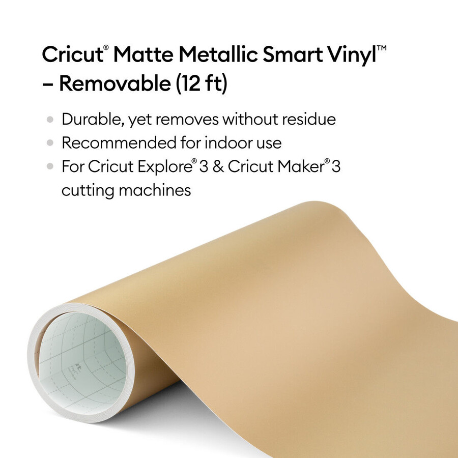 matte metallic smart vinyl – removable 12 ft