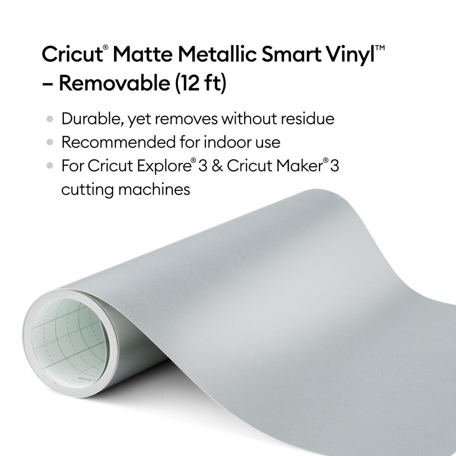 matte metallic smart vinyl – removable 12 ft