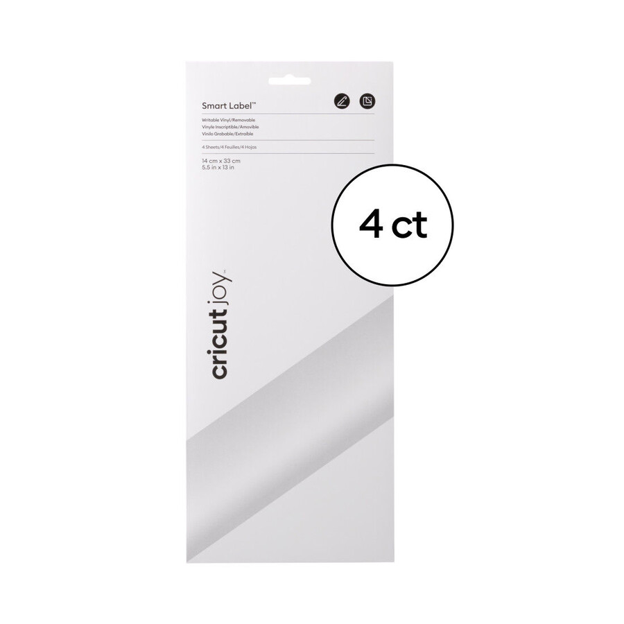 cricut joy smart label writable vinyl – removable white