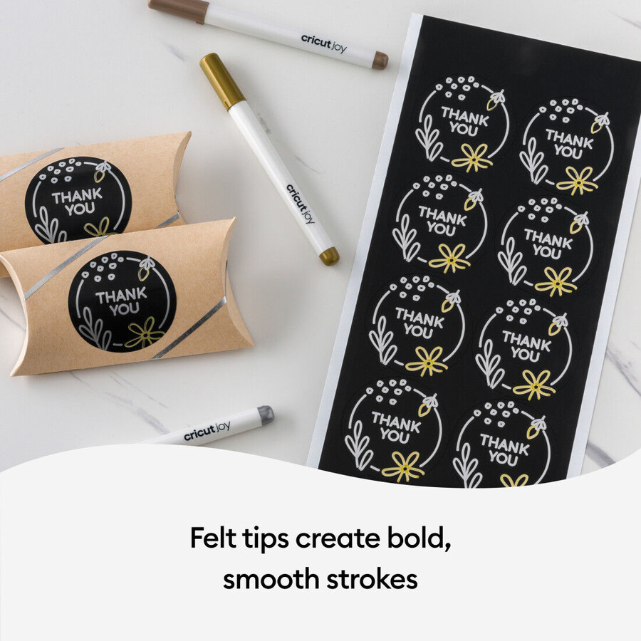cricut joy permanent metallic markers 1.0 mm goldsilvercopper 3 ct