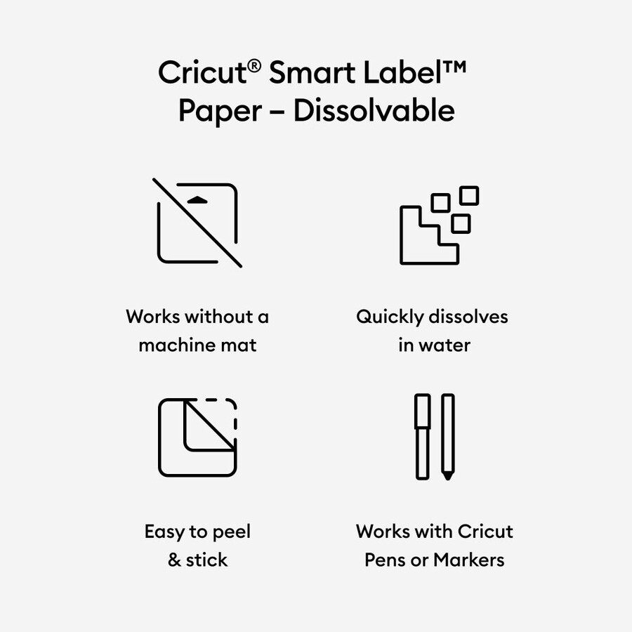 smart label paper – dissolvable white