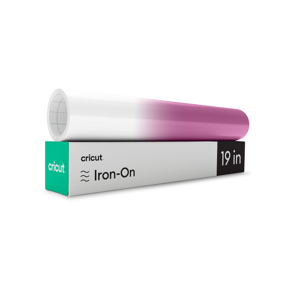 uv-activated color-changing iron-on white - pink