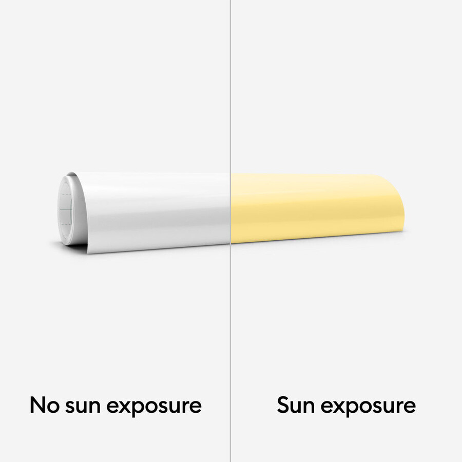 uv-activated color-changing iron-on white - yellow