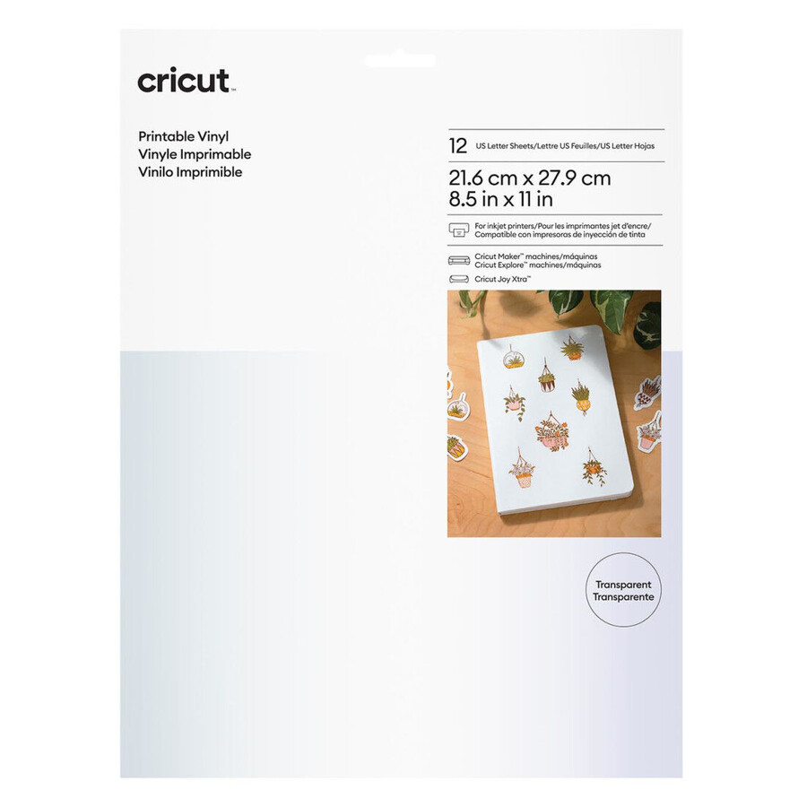 printable vinyl - us letter 12 ct