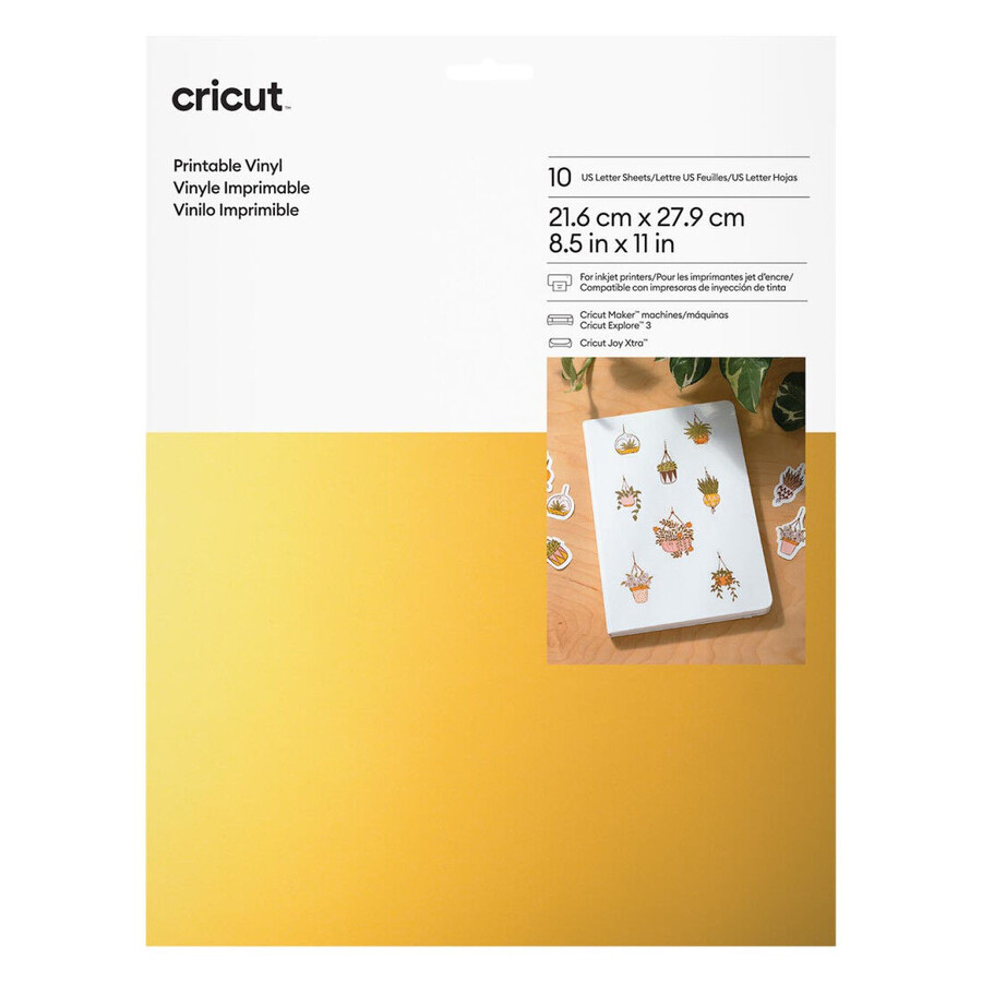 printable vinyl - us letter 10 ct