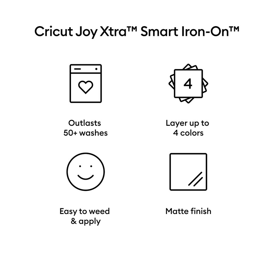 cricut joy xtra smart iron-on 24 in