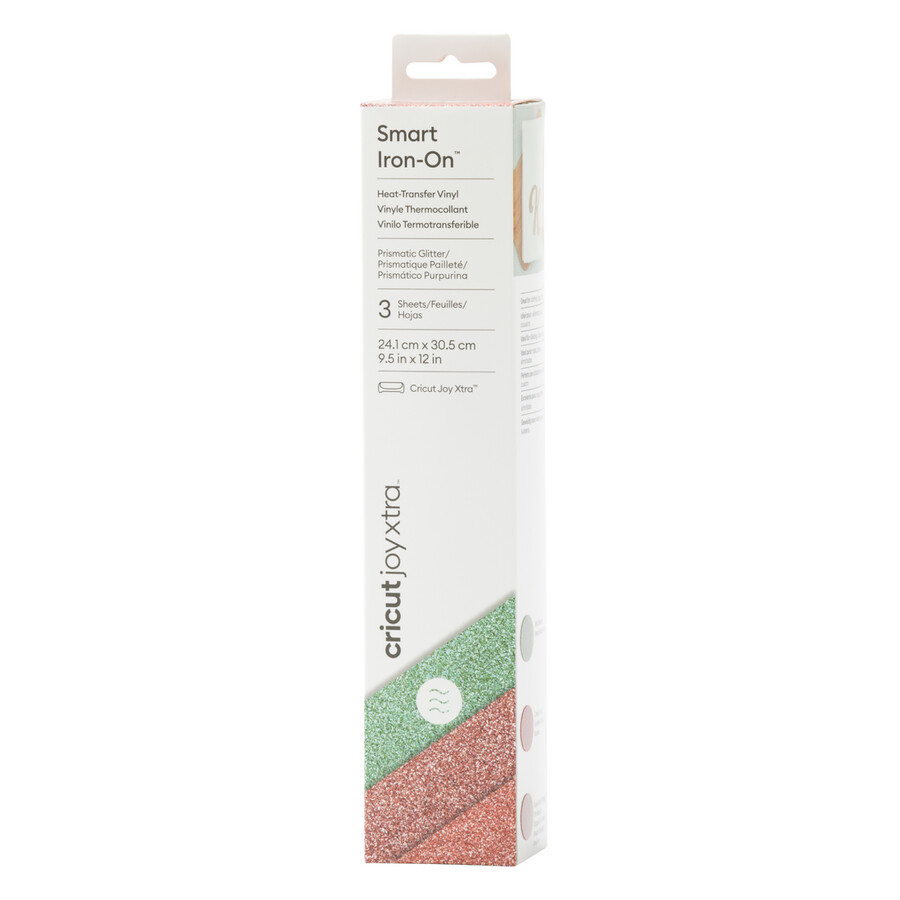 cricut joy xtra prismatic glitter smart iron-on sea sparkle sampler 3 ct