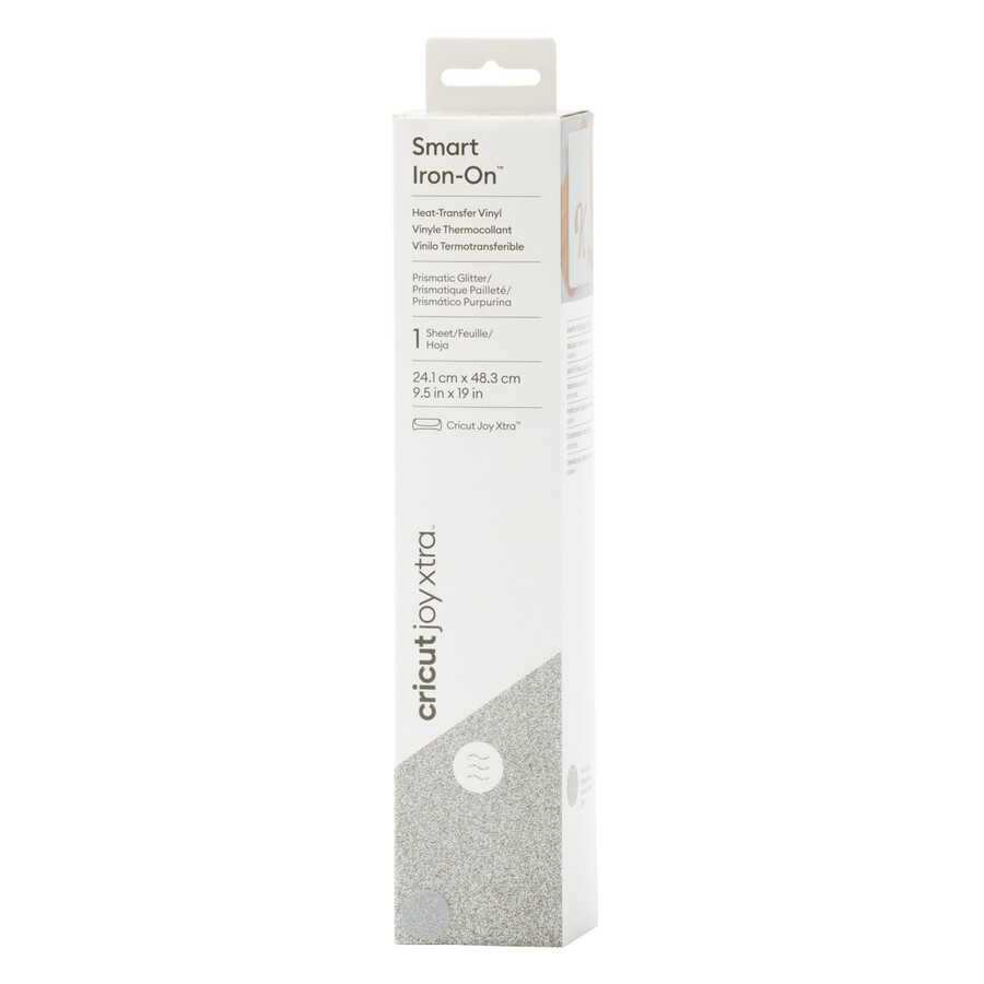 cricut joy xtra prismatic glitter smart iron-on 19 in