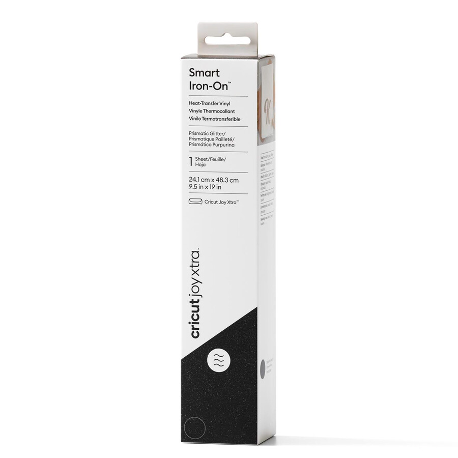 cricut joy xtra prismatic glitter smart iron-on 19 in