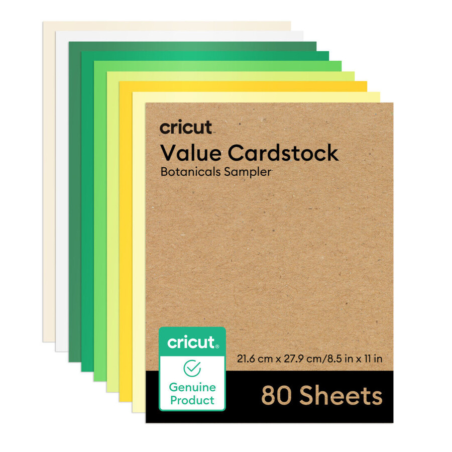 value cardstock botanicals sampler - 8.5 in x 11 in 80 ct