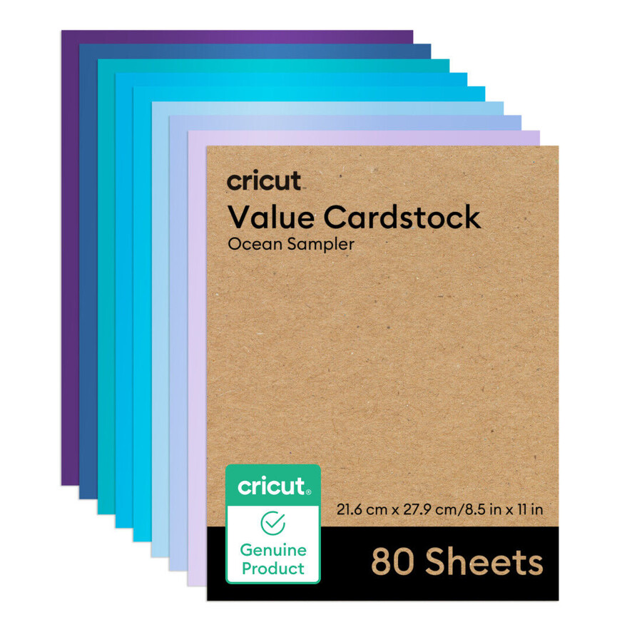 value cardstock ocean sampler - 8.5 in x 11 in 80 ct
