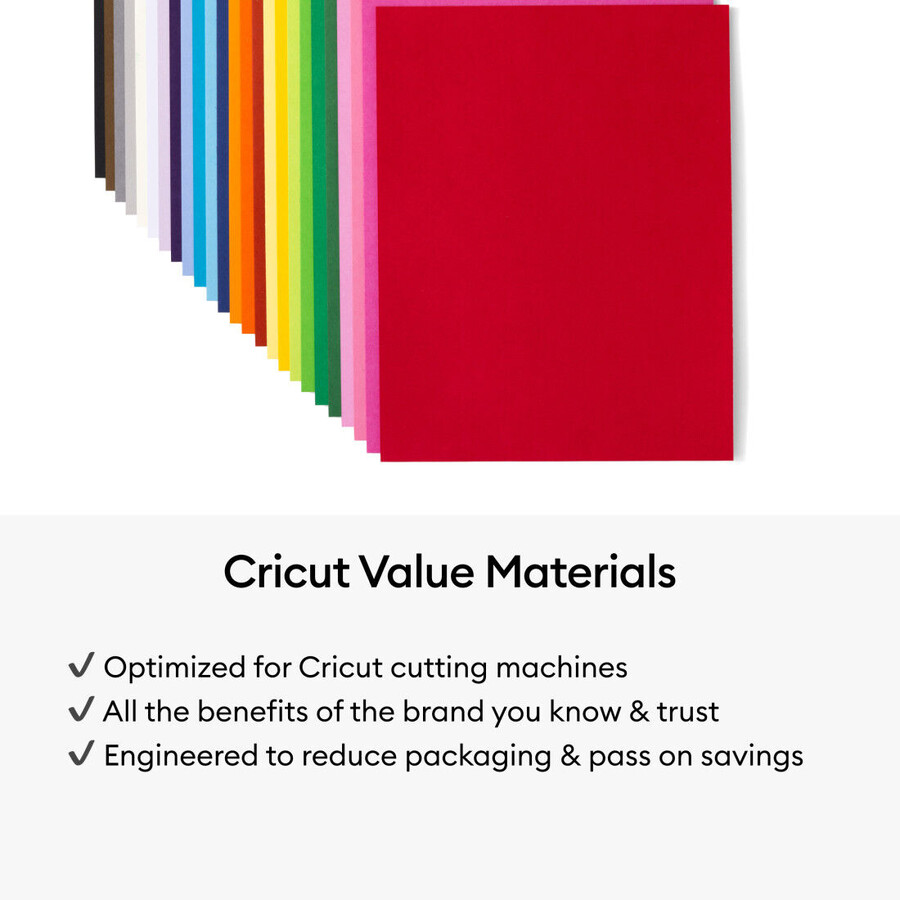 value cardstock rainbow sampler - 8.5 in x 11 in 125 ct