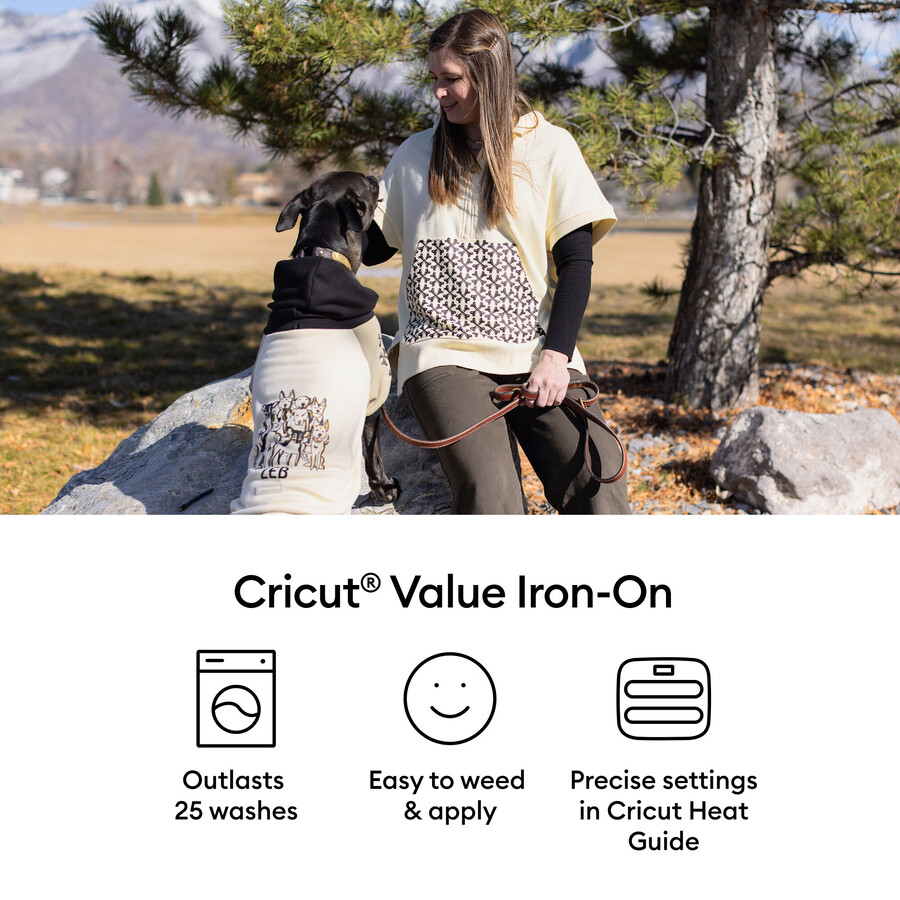 cricut value iron-on - 12 in x 12 in 10 ct