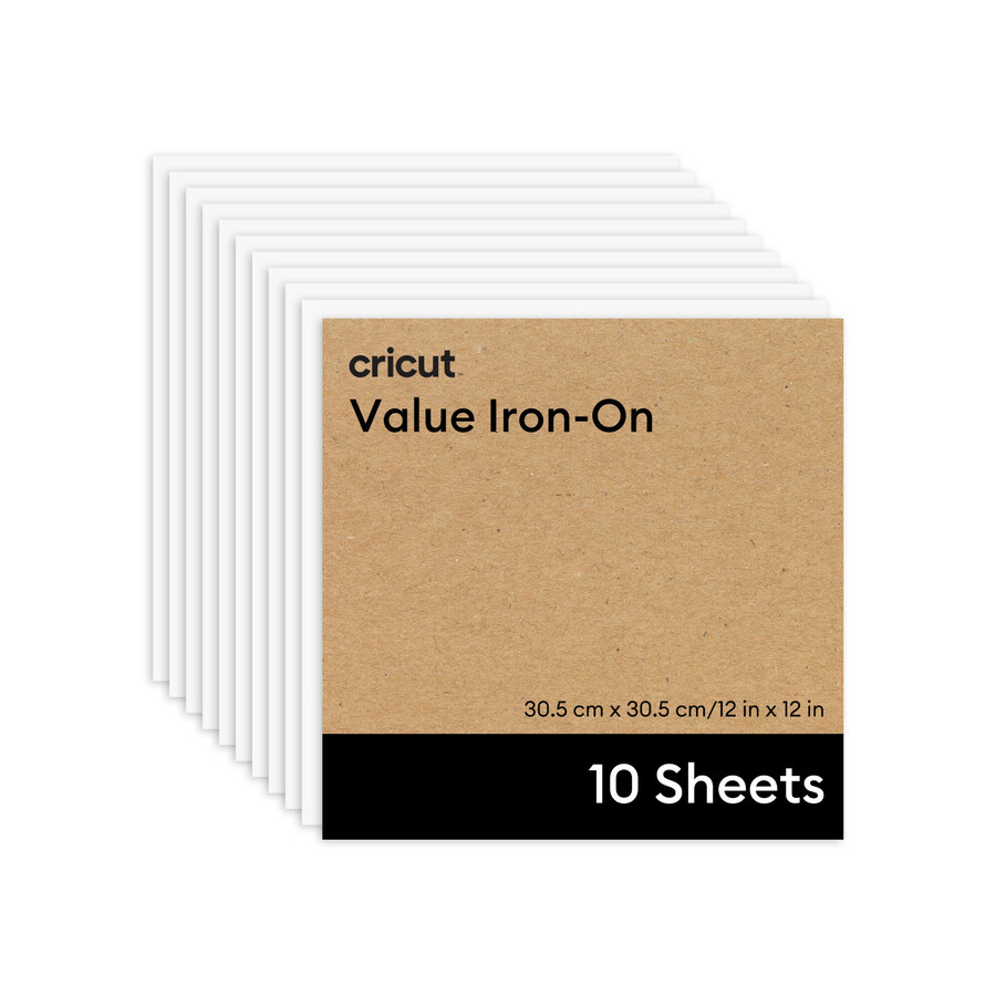 cricut value iron-on - 12 in x 12 in 10 ct