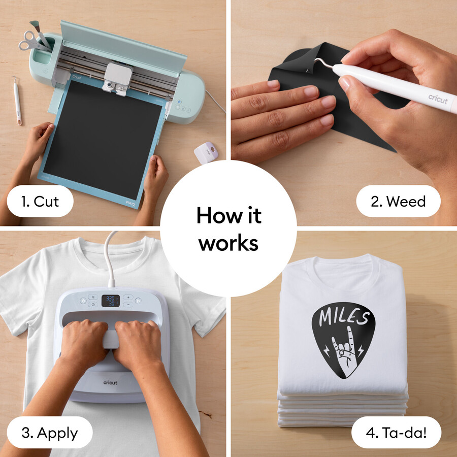cricut value iron-on - 12 in x 12 in 10 ct