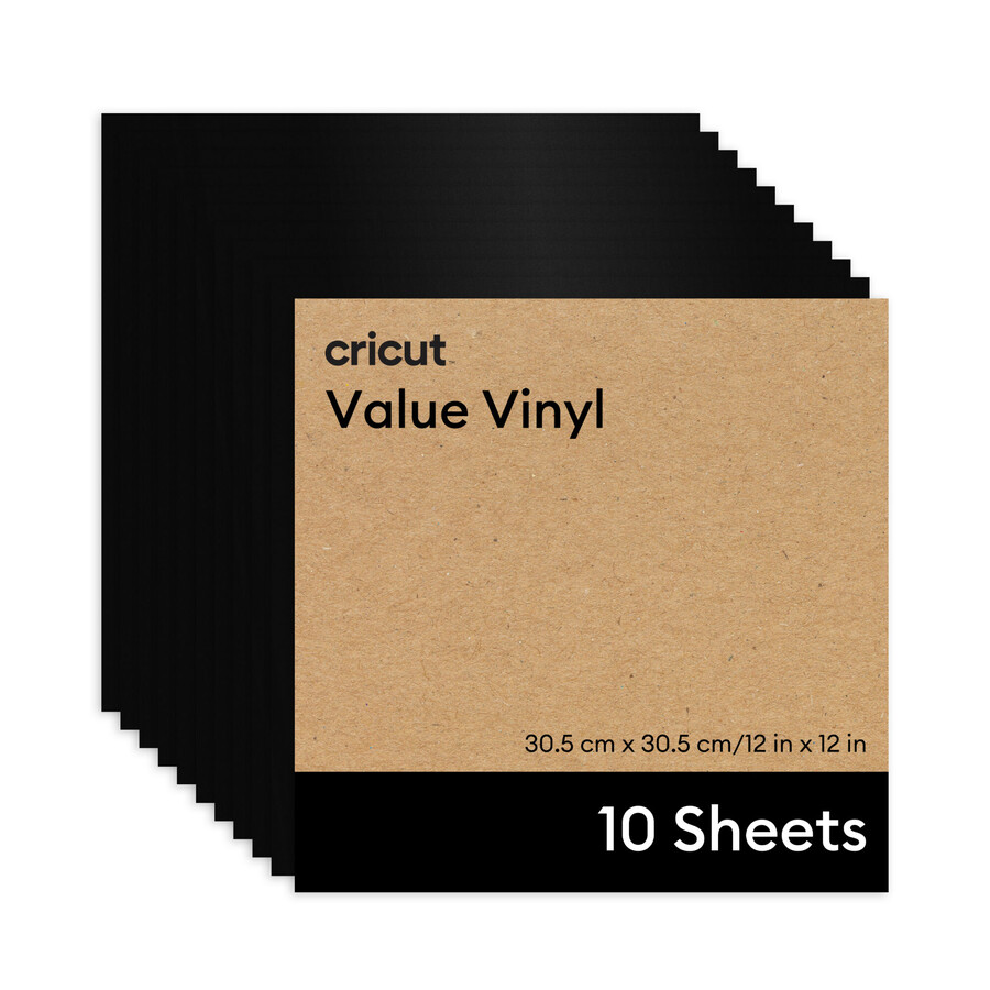 cricut value vinyl - 12 in x 12 in 10 ct