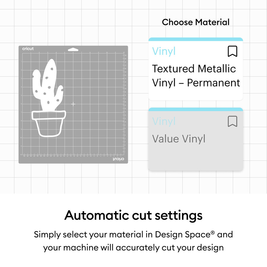 cricut textured metallic vinyl – permanent luxe sampler - 12 in x 12 in 6 ct
