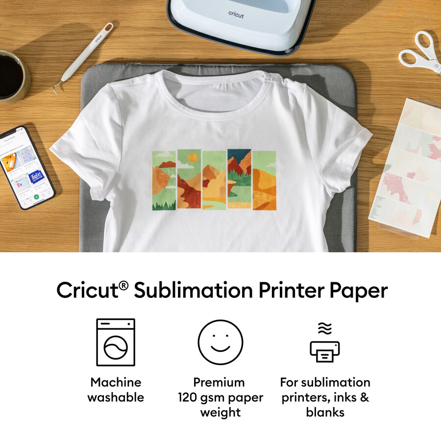 cricut sublimation printer paper - 8.5 in x 11 in 50 ct